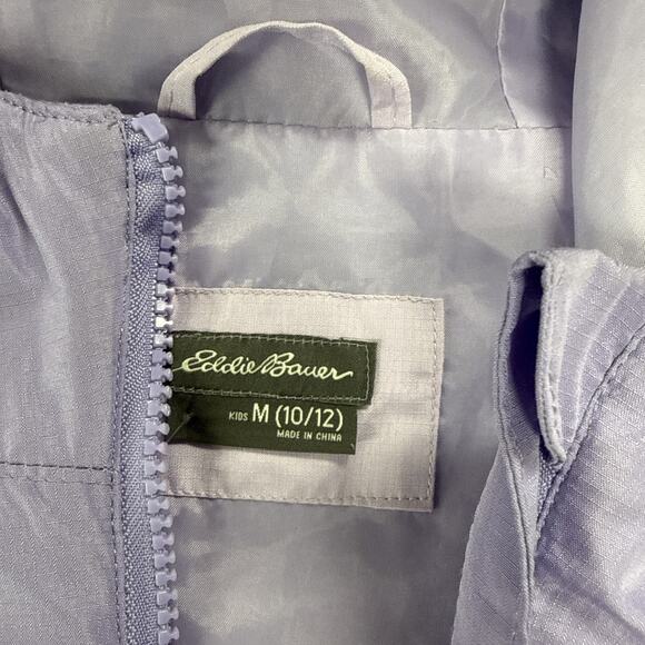 Eddie Bauer Girls' Lightweight Jacket Purple , Size Medium (10/12) - Picture 4 of 9